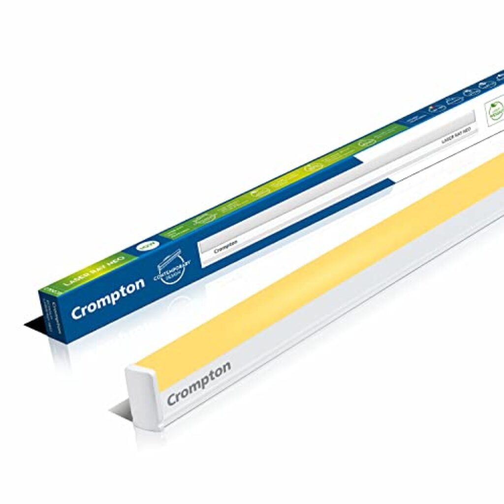 Crompton Laser Ray Neo 2 Feet 10W LED Batten (Warm White) - Pack of 1