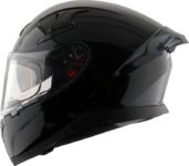 Axor Apex Solid Dual Visor Motorbike Helmet(Black)