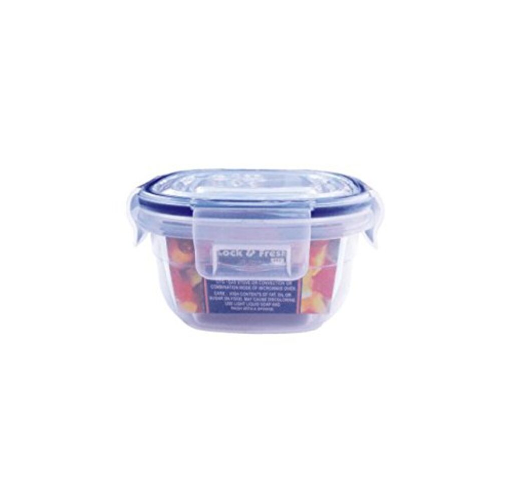 Aristo Lock & Fresh 112 Plastic Storage Container - 300 ML - Set Of 1, Transparent Clear