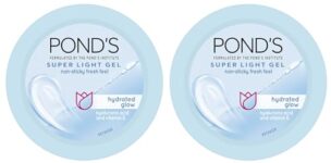 POND’S Super Light Gel Oil Free Face Moisturizer 49g, With Hyaluronic Acid & Vitamin E for Fresh Glowing Skin & 24 hr Hydration – Daily Use (Pack of 2)
