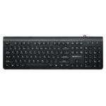 ZEBRONICS K51 Wired Keyboard with 105 Keys, 1.3m Cable, ₹ Key, USB Interface, 12 Integrated Multimedia Keys, Slim Design, Plug and Play (Black)