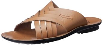 Aqualite Men PG-813 Sandal, Black/Tan, 9 UK/India