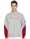 FILA Men’s Polycotton High Neck Sweatshirt (12011249_LT Gry MAR_M)