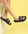 Skechers Men Slides(Black , 6)
