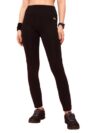 Clovia Women’s Slim Fit Polyester Activewear Ankle Length Tights (AB0047P13_Black_L)