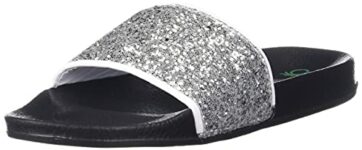 United Colors of Benetton unisex-child 21p8slid1434i SILVER Slide Sandal – 9 UK (21P8SLID1434I)