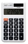 HARRY & JAMES® 8 Digit Mini Calculator Special Buttons for M+, M- and MRC, Auto Power Off Calculator, Anti Scratch LCD Screen, Pocket Size Calculator (3 Years Warranty)
