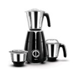 Wipro Elato FMG204 1000 Watt Mixer Grinder with 3 Jars(Wet Grinding Jar (1.5 L) + Dry Grinding Jar (1.2 L) + Chutney Jar (0.5 L)), 100% Copper Motor, 5 Years Motor Warranty, Doorstep Service,Black