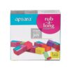 Apsara Rub-A-Long Big Eraser | Colourful Erasers | Available in 5 Vibrant Colours | No trace of colour while erasing | Soft & Smooth | Residue sticks to eraser | Fun Eraser for Kids | 20 Erasers Pack