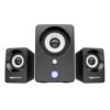 amazon basics Multimedia Speaker | USB Powered | Wired Desktop Speakers with Powerful Bass | Built-in Subwoofer (Black)