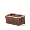 Nayasa Frill No. 1 Fruit Basket | 3 Litre | Veg Baskets for Storage in Kitchen | Food Basket for Kitchen | Chocolate