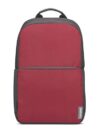 Lenovo 39.63cm (15.6″) Executive Red Backpack; Made in India, Water-resistant; Travel, School, Office friendly; Vented & well-padded back panel with luggage strap; Padded adjustable shoulder straps