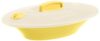Signoraware Plastic Oval Server with Cover, Lemon Yellow