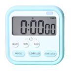 Desi BAE Digital Kitchen Timer & Stopwatch – Large Digit Countdown, Loud Alarm, Magnetic Back Stand Ideal for Cooking, Baking, Stop Watch Timer for Study Table Accessories for Students (Blue)