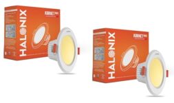 Halonix Kornet 5.5-Watt Junction Box LED Downlighter| Cut Out- 3 inch | Dia-4.3 inch | Surge Protection – Upto 4 KV (Pack of 2, Warm White Yellow Light)
