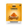 Jaquline USA Turmeric Sheet Mask| Zero Paraben And Sulphate| Biodegradable Ber Masks| Light-Weight| Hydrating And Skin Firming, 1 Count