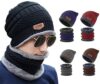 Wazdorf Woolen Hat Cap,Woolen Neck Warmer Scarf Men & Women Winter Woolen Cap Hat Woolen Neck Warmer Scarf Set for Men & Women Velvet Neck Scarf Free Size (Multi-Color)