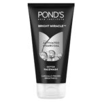 Ponds Bright Miracle Detox Facewash | 10X Power of Activated Charcoal| For Deep Cleaned Skin | Reveals Glow, Pollution Clear Face Wash, 150gm