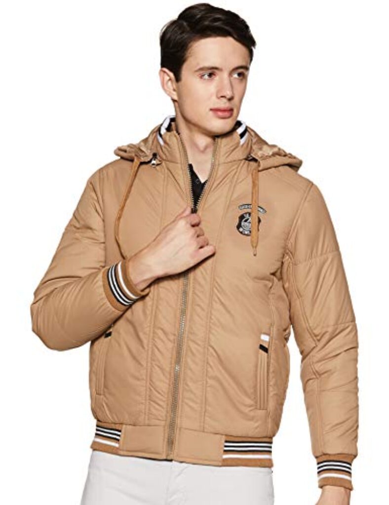 Cazibe Men Jacket (12030BT_Khaki_M)