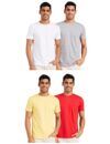 Amazon Brand – Symbol Men’s Solid Regular Fit T-Shirt (Pack of 5) (SS20SYMTEE42-C_Multi-CLR3 2XL)
