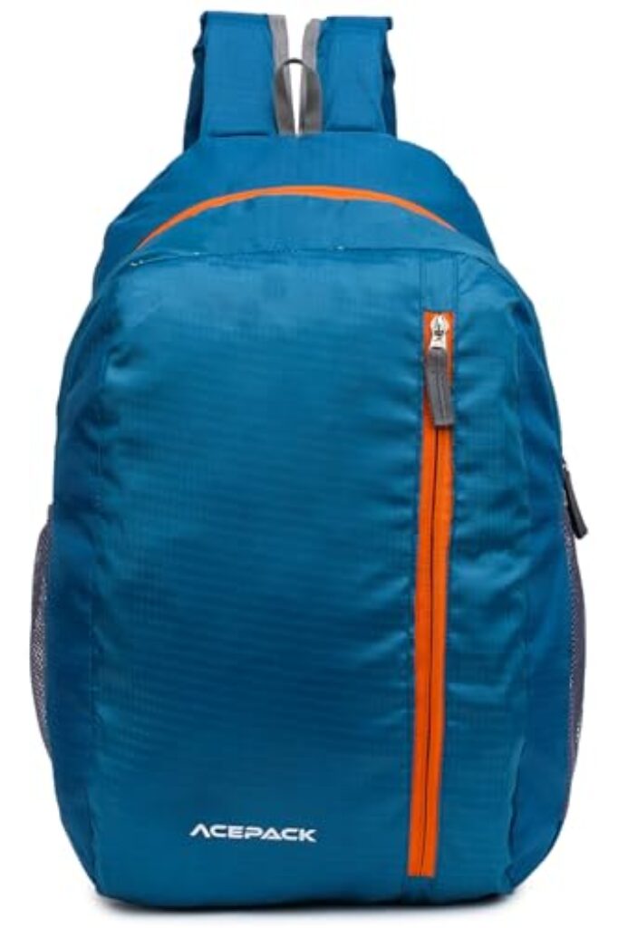 ACEPACK Daypack Bag 2 Compartment Backpack for Daily Use - Library, Office, Outdoor Hiking (Teal)