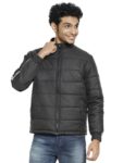 Bewakoof Men’s Typography Regular Fit Full Sleeve Stand Collar Nylon Jacket