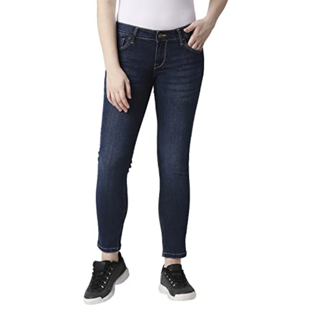 Pepe Jeans Women's Skinny Jeans (PL204442J678_MED Dark Used_26)