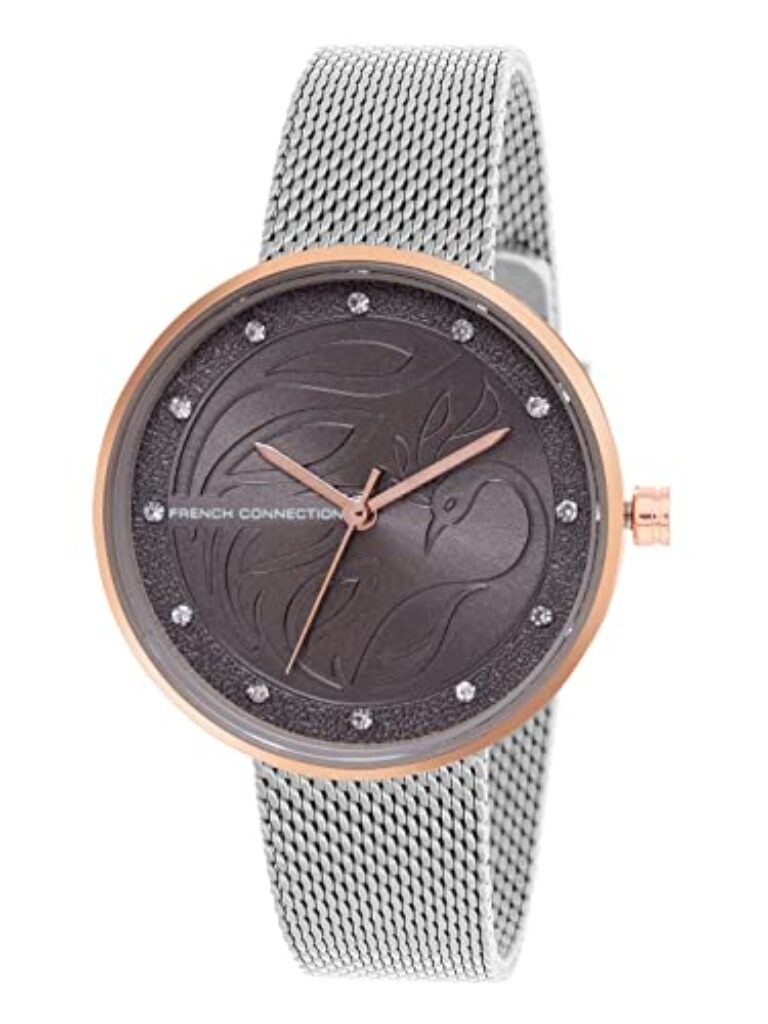 French Connection Analog Grey Dial Women's Stainless Steel Watch-Fcn00038G