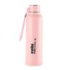 CELLO Puro Steel-X Benz 900 | Leak Proof| Wide Mouth & Easy to Open | Insulated Inner Steel Water Bottle | Perfect for Staying hydrated at The School,College, Work | 730ml | Pink