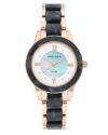 Anne Klein Considered Women’s Rose Gold and Blue Bracelet Solar Powered Watch – AK3610RGNV/NCAK3610RGNV