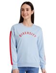 Amazon Brand – Symbol Women’s Regular Cotton Blend Round Neck Sweatshirt (AW18WNSSW34_Sky Blue_S)