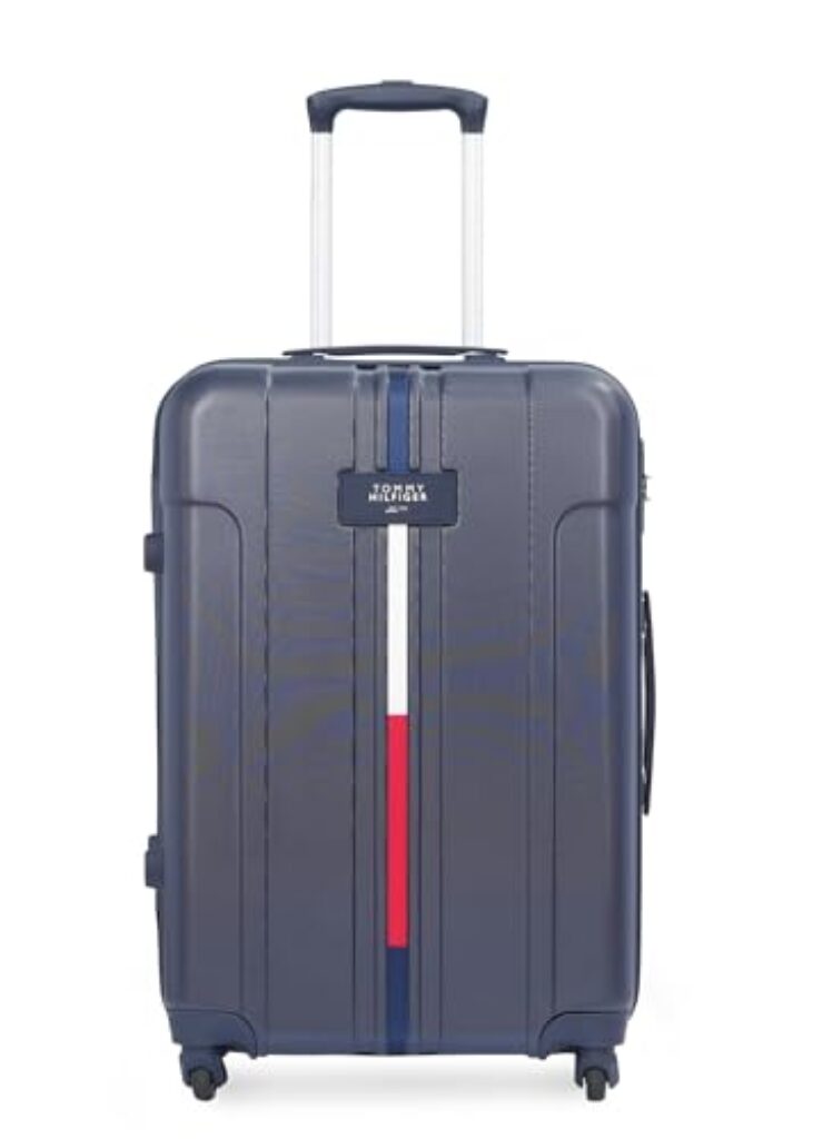 Tommy Hilfiger Wyoming Unisex Hard Luggage - Navy, 55Cm Cabin Trolley Bag