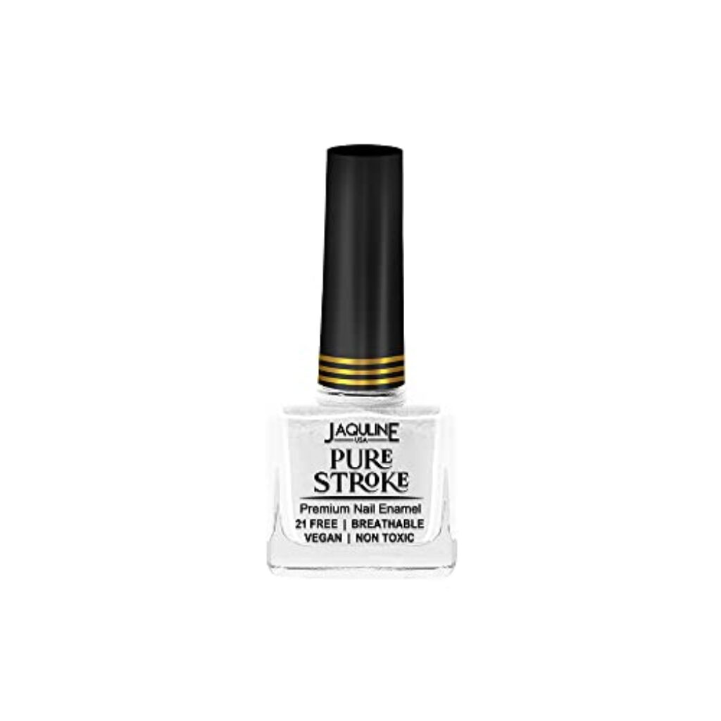 Jaquline USA Pure Stroke Nail Enamel 10ml: Celestial| Chip Resistant | Luminous Finish | Breathable | Vegan Friendly | Flawless Application | Quick-Drying | Non-Toxic | Ethanol-Free