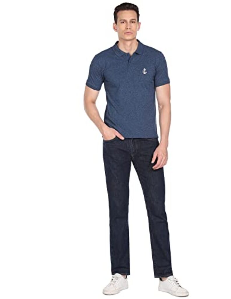 Newport Men's Fitted Polo T-Shirt (NPMCPTS20116D04_Blue S)