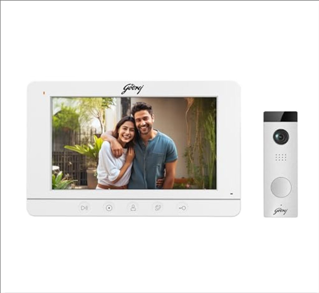 Godrej Security Solutions SeeThru VDP RE7 V-Series Video Door Phone Wired 960p White