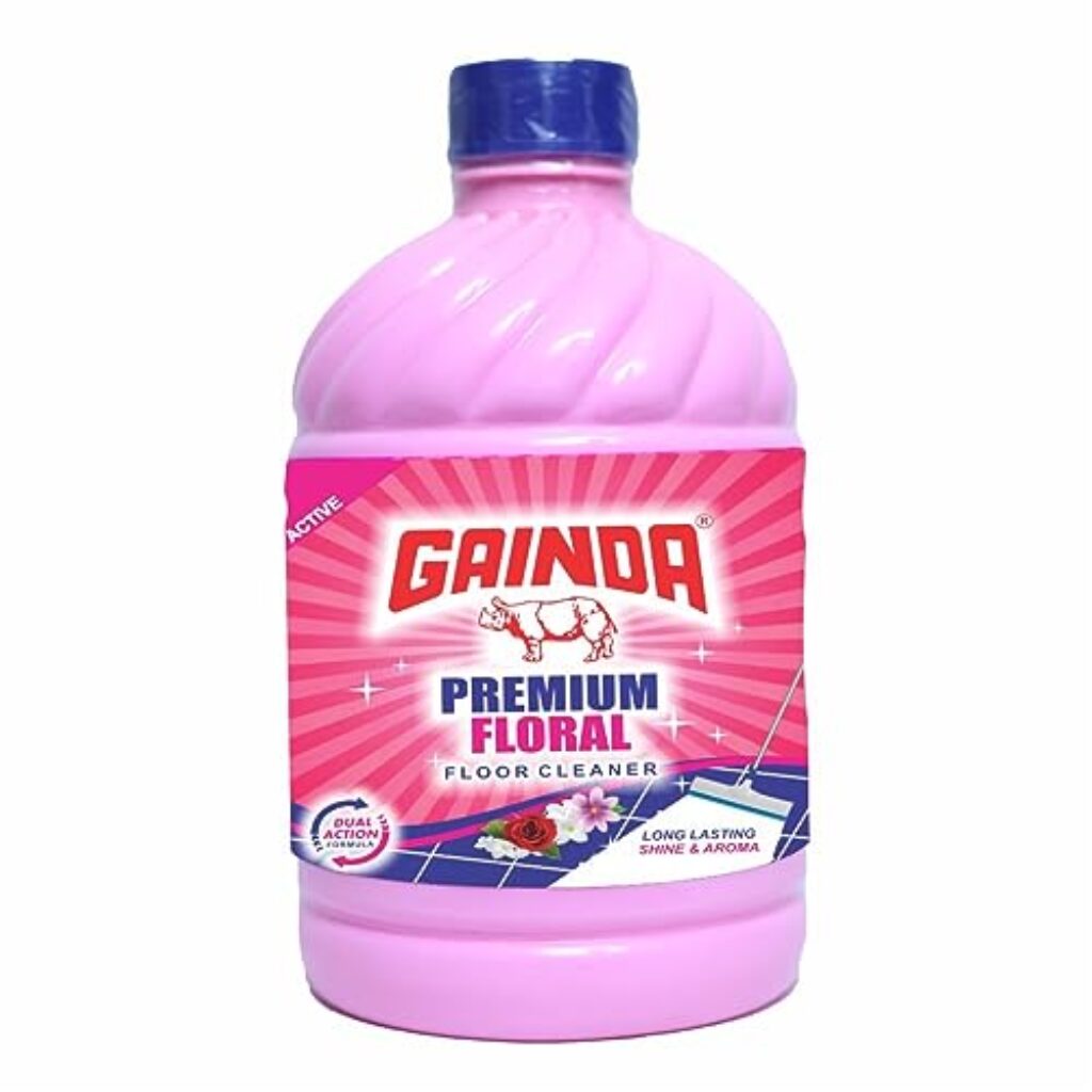 Gainda Floral Floor Cleaner Dirt Removal Disinfectant Phenyl Liquid Surface Stains & Germs Cleaning For Homes Offices Commercial Use - (2L, Pack of 1)