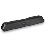 Home pTron Fusion Evo v4 16W Bluetooth Soundbar Speaker, Dual Drivers, up to 19Hrs Playtime, Soundbar for Phone/TV/Laptop/Tablets, BT5.2/Aux/TF Card/USB Drive Playback & TWS Function (Graphite Black)