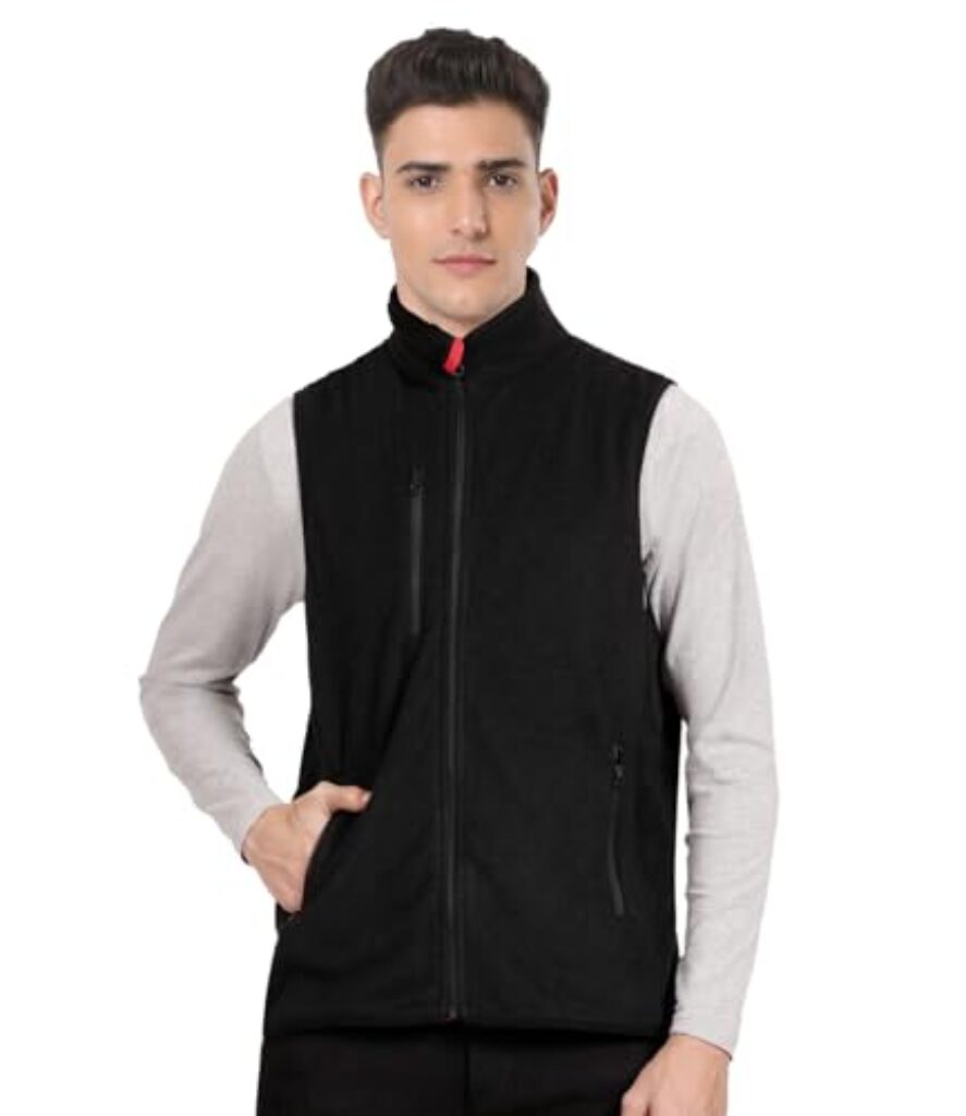 Scott International Jacket For Men Polar Fleece Jacket For Winter Jacket For Men Stylish Sleeveless Mens Jacket Jerkin for Men Standard Length Casual Jacket Winter Jackets for Men