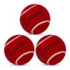 Cockatoo Rubber Cricket Tennis Ball, Construction of Tennis Ball for Cricket for Optimal Performance,Suitable for All Skill Levels. (120 Gr Per Ball -Pack of 3-Red)