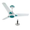 USHA Onio UpsilonPlus 1200MM BLDC 5 Star Energy Efflicient, Dust & Oil Resistant Ceiling Fan with Remote (White) Pack of 1