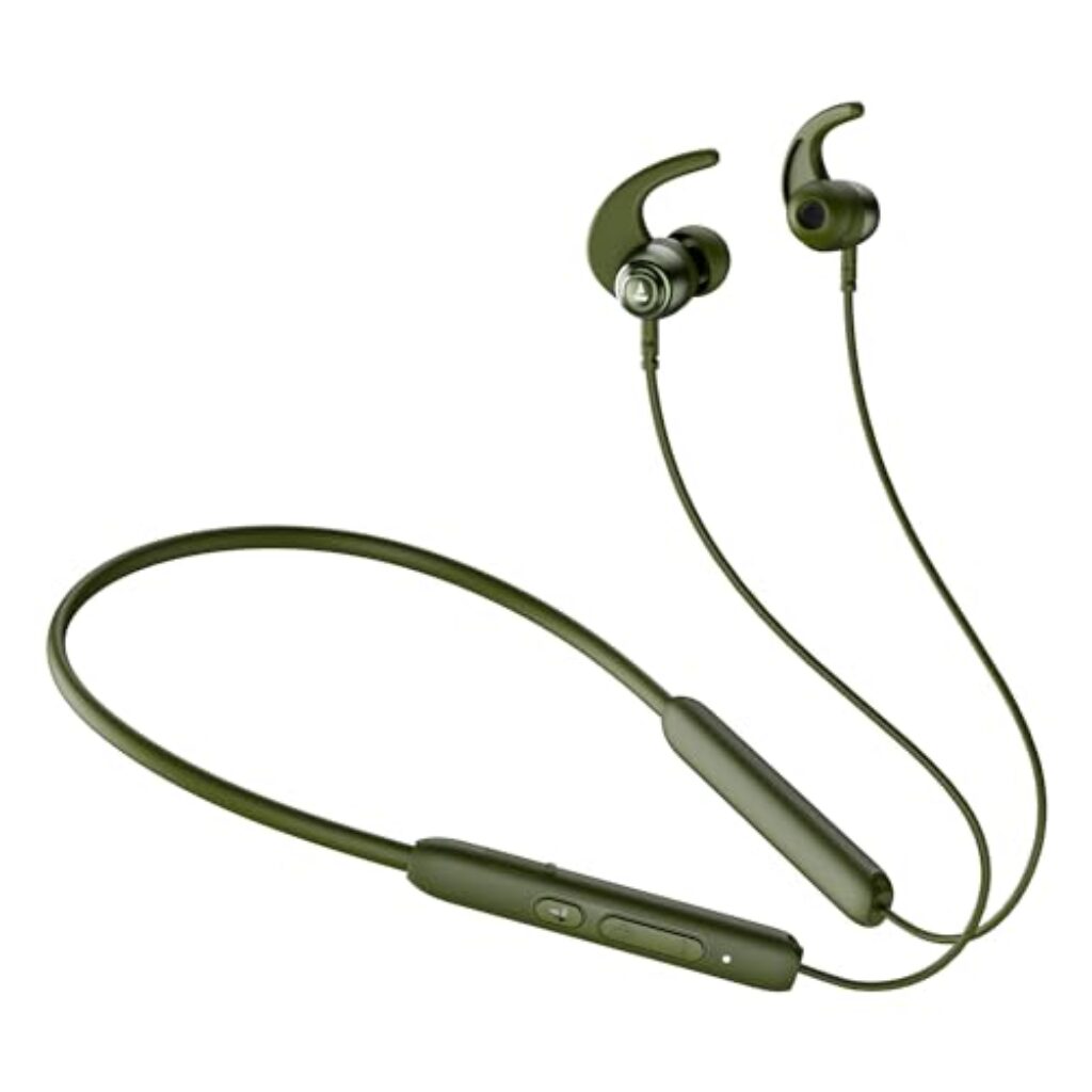 boAt Rockerz 268 Bluetooth in Ear Earphones with Beast™ Mode, ENx™ Mode, ASAP™ Charge, Upto 25 Hours Playback, Signature Sound, BTv5.2 & IPX5(Fern Green)