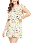 Home Clovia Women’s Crepe Wrap Mini Dress (RW0062P18XL_White_XL)