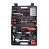 BLACK+DECKER BMT126C Hand Tool Kit for Home & DIY Use (126-Piece) – Includes Screwdriver, Wrench, Ratchet, Utility Knife, Saw, Claw Hammer, Measuring Tape and Plier, 6 Month Warranty, ORANGE & BLACK