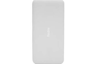 Redmi 10000mAh Lithium Polymer Power Bank with 10 Watt Fast Charging, (White)
