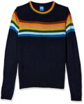 Amazon Brand – Jam & Honey Boy’s Acrylic Henley Neck Sweater (AW21JH-BSWT-909_Navy_6-7 Years_Navy_6 Years-7 Years)