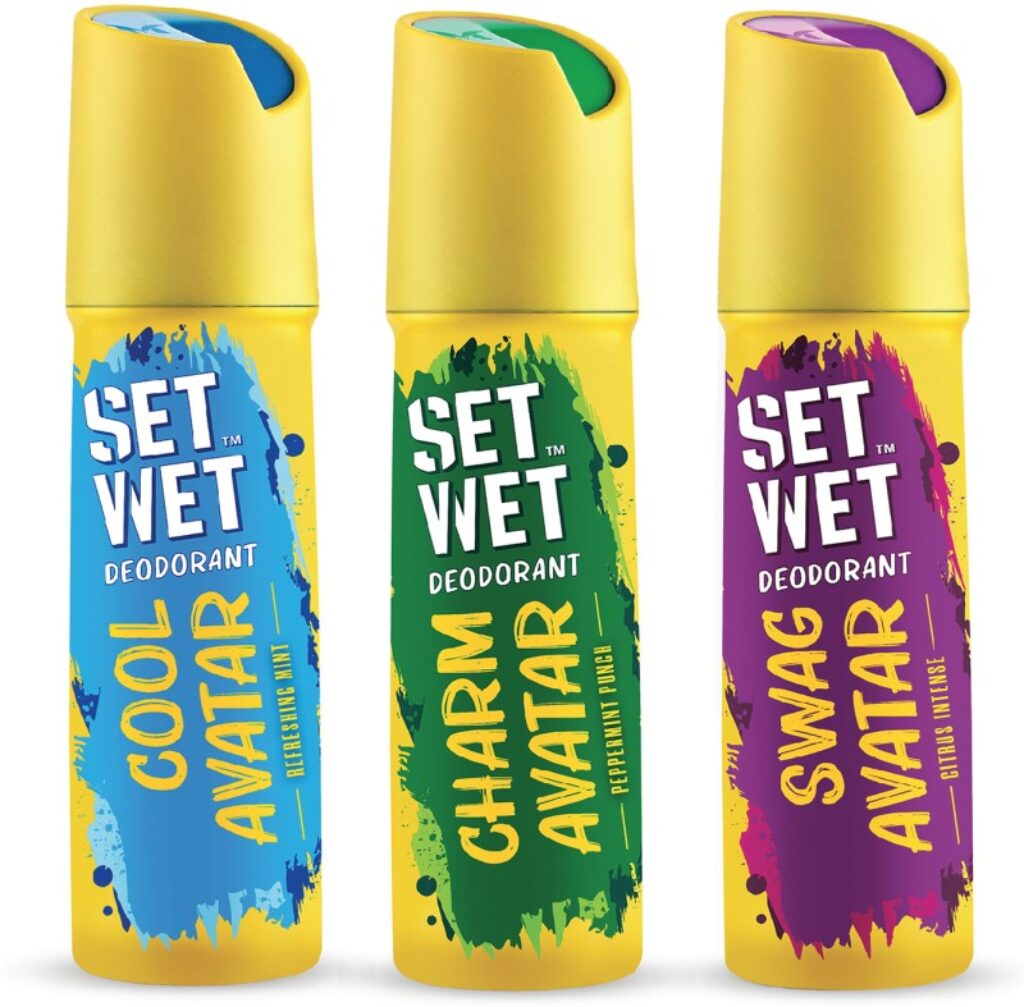 SET WET Cool, Charm and Swag Avatar Deodorant Spray - For Men(450 ml, Pack of 3)