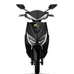 EOX E2 Electric Scooter for Adults | Non RTO EV Vehicle with 60-80Km Range, Waterproof Motor, 32AH 60V Lead Acid Battery, Tubeless Tyre, Reverse Mode (Black)