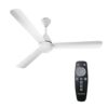 Crompton Energion Hyperjet 1200mm BLDC Ceiling Fan | Point Anywhere Remote Control | BEE 5 Star Rated Energy Efficient | Superior Air Delivery | Anti-Rust | 2 Year Manufacturer Warranty | Opal White