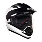 Royal Enfield Ds Escapade Isi Certified Full Face Riding Motorcycling Helmet White&Black(L) 58 Cm-High Impact Grade Thermoplastic&Vented Eps Liner for Superior Impact Protection and Durability