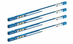 Crompton TRIO 22W Batten Direct +Indirect Light (Focus mode- White light+ Theatre mode- Yellow light+ TRIO Mode- Natural light) Aesthetic Design, Ambience light – Pack of 4